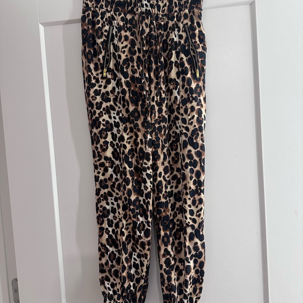 Bebe Leopard Print Ankle Pants - image 2